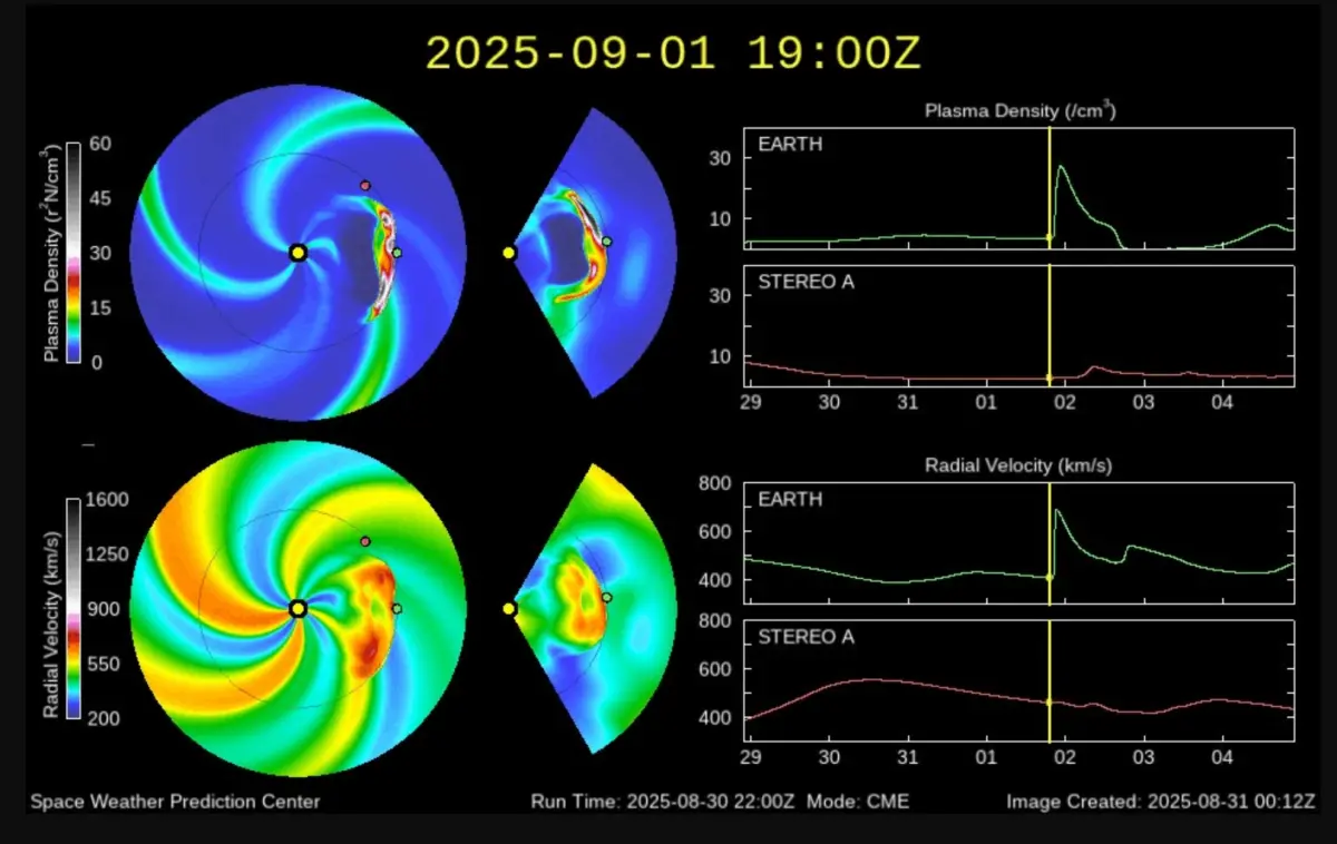 ▲地球磁暴將於9月2日凌晨2時起開始，中央氣象署太空天氣作業辦公室表示，預估將影響長達24小時，且有機會讓衛星導航、低頻與高頻無線電通訊造成中斷。（圖／中央氣象署太空天氣作業辦公室swoo.cwa.gov.tw）