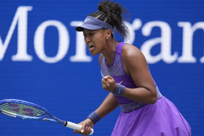 ▲大阪直美（Naomi Osaka）在美網16強以6：3、6：1直落二擊敗高芙（Coco Gauff），睽違4年再闖大滿貫8強，被視為產後復出的代表性勝利。（圖／路透／達志影像）