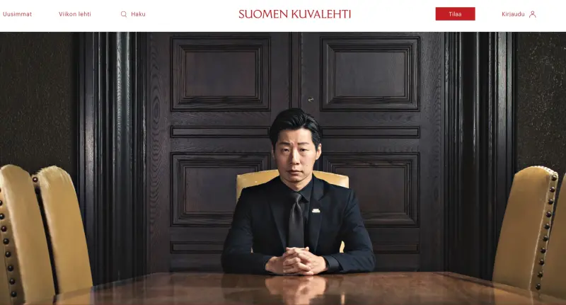 ▲駐芬蘭代表林昶佐近日接受《芬蘭畫報》（Suomen Kuvalehti）專訪，這也是《芬蘭畫報》首度大篇幅專訪亞洲政治人物。（圖／芬蘭畫報官網）