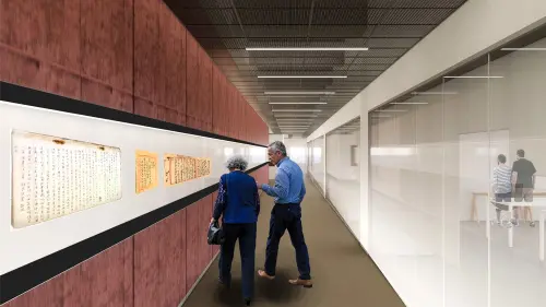 ▲全台首座國家檔案館試營運，館內可儲存長達100公里、相當於200座台北101高度的檔案。（圖／國家檔案館提供）