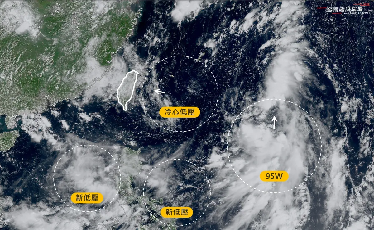 天氣／低壓大亂鬥！台灣午後大雷雨狂炸 週末恐有「新颱風」靠近