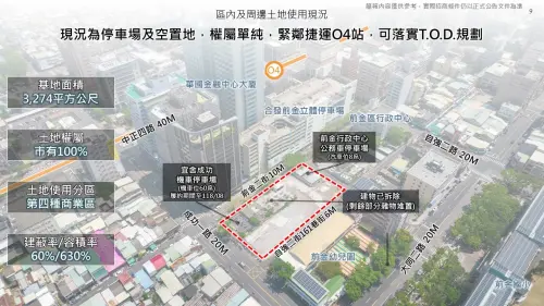 ▲ 「前金區後金段44地號等8筆土地」公辦都更案，為亞資中心首件公辦都更案，總投資金額估計達53億元。（圖／高市府捷運局提供)