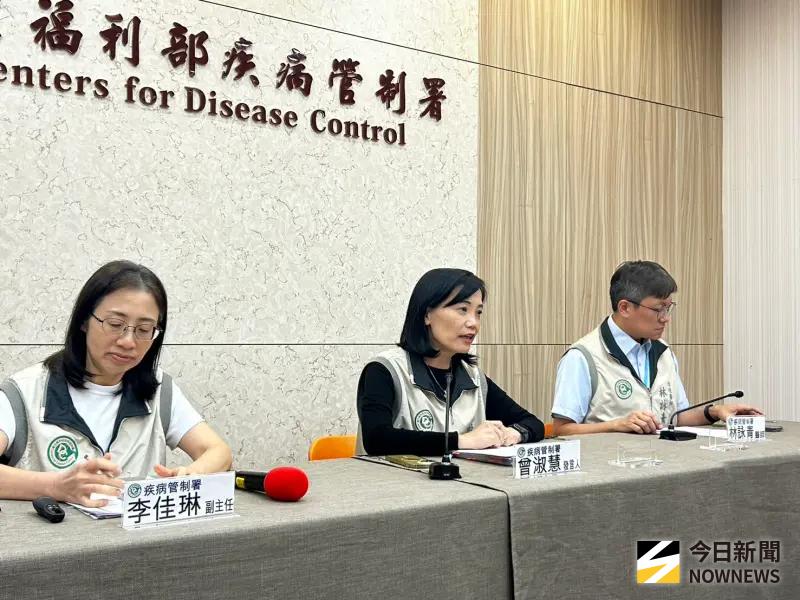 ▲疾管署說明類鼻疽疫情，有兩例個案死亡。（圖／記者張乃文攝）