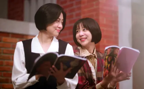 ▲蔡祥（右）和王丁筑在劇中越走越近。（圖／台視）