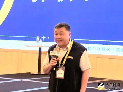 ▲勞動部勞動力發展署高屏澎東分署分署長郭耿華致詞。(圖／記者黃守作攝)