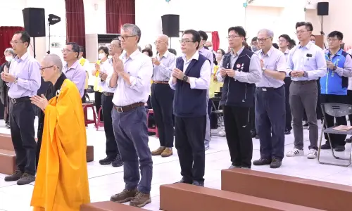 ▲台灣中油公司煉製事業部大林煉油廠舉辦中元普渡祈福法會。(圖／中油煉製部大林煉油廠提供)