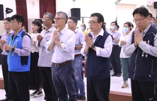 ▲台灣中油公司煉製事業部大林煉油廠舉辦中元普渡祈福法會。(圖／中油煉製部大林煉油廠提供)