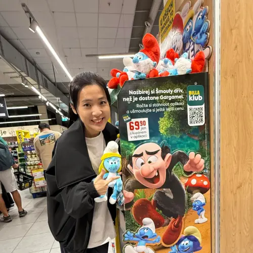 ▲徐巧芯在當地超市巧遇了近期的話題人物「柯總召」。（圖／翻攝自徐巧芯Threads）