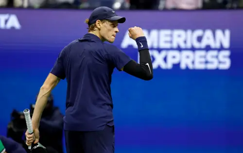 美網／辛納直落三橫掃穆塞提晉四強　奧格阿里辛四盤大戰爆冷晉級
