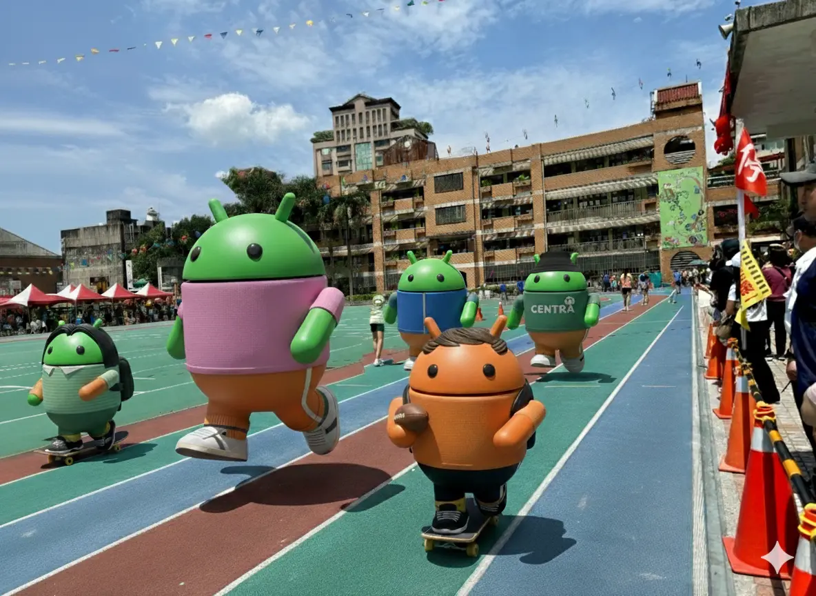 ▲Google推自製「Androidify」，上傳照片後就能生成專屬於自己的安卓小綠人，相當有趣。（圖／Gemini 合成）