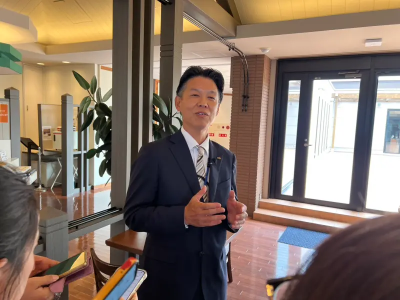 ▲DUSKIN國際部部長山本一成今（4）日指出，未來有機會也希望在台灣引進「高齡照護服務」這項事業。（圖╱記者林汪靜攝）