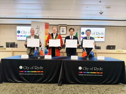 特企／邱臣遠代理市長率團赴澳　攜手萊德市簽署科技發展合作MOU
