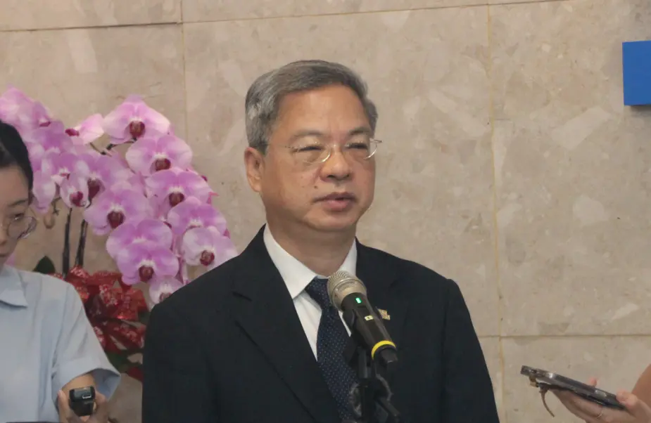 ▲龔明鑫致詞表示，工業是經濟的基礎，台灣經歷過美中貿易、新冠肺炎疫情，逐步解決國內「五缺」問題，有這些準備工作才有辦法迎接全球訂單，讓台灣經濟更上一層樓。（圖／記者鍾泓良攝影）