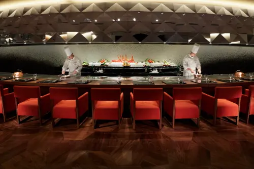 ▲然一酒店內還與日本Ukai集團攜手，於海外開設首間分店高雄UKAI亭(Ukai-tei Kaohsiung)。（圖／然一酒店提供）