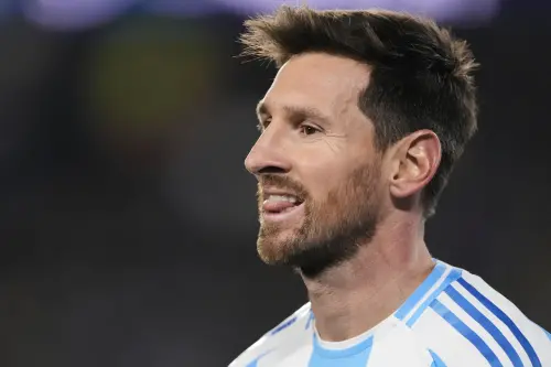 ▲38歲的梅西目前效力於美國職業足球大聯盟（MLS）的邁阿密國際隊。（圖／美聯社／達志影像）