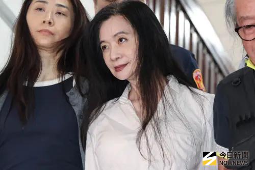 ▲ 應曉薇今天晚上交保現身，狀態略顯疲憊，相比羈押前差距甚大。（圖／記者嚴俊強攝）