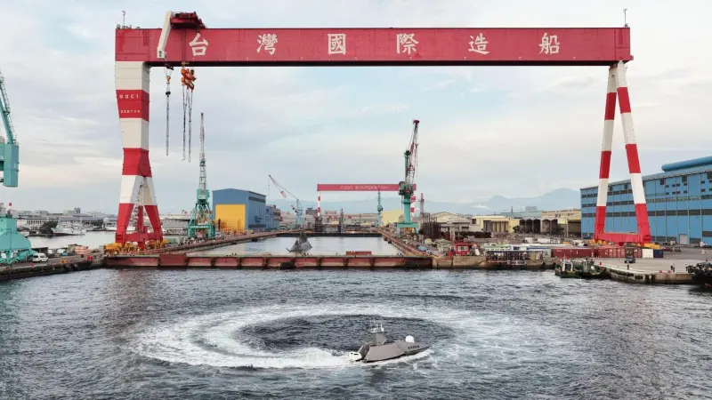 ▲台灣國際造船公司自主研發的奮進魔鬼魚號無人船，取得船級協會認證。(圖／台灣國際造船公司提供)