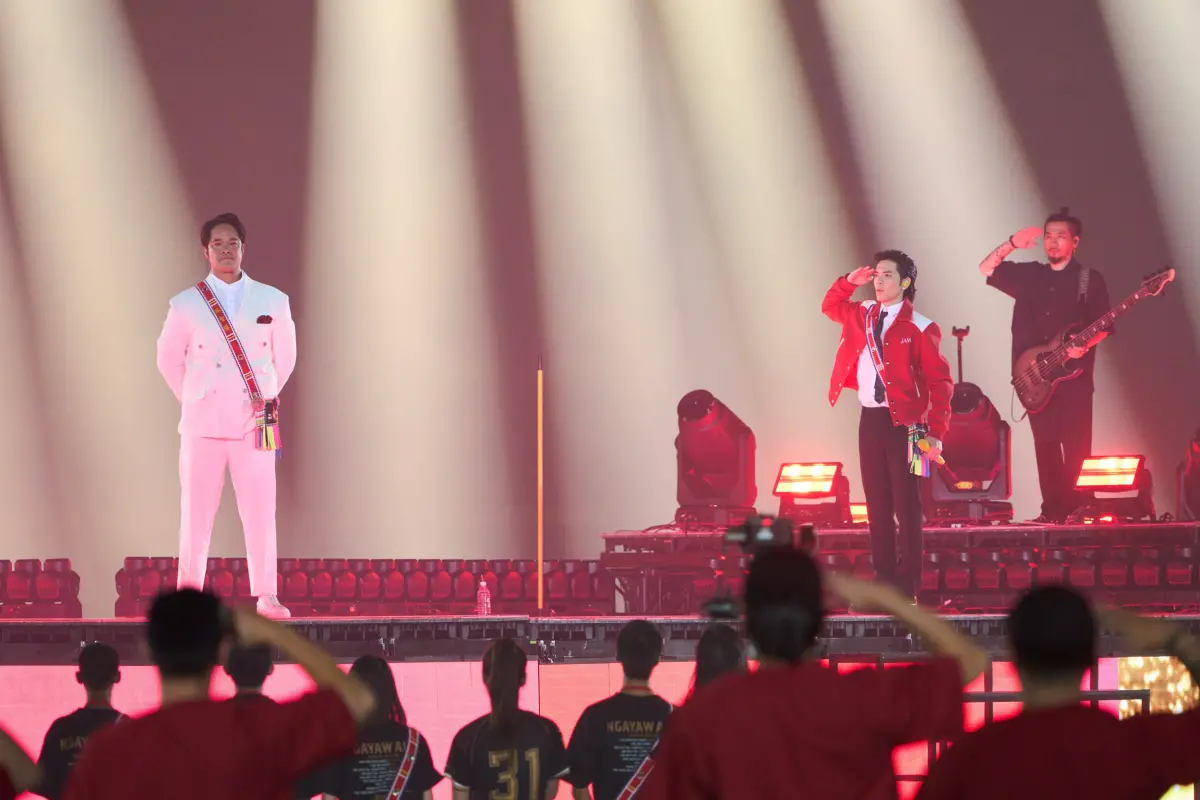 ▲林智勝引退賽的蕭敬騰賽後演唱會環節，林智勝登場，在台上情緒失控淚崩，還自曝在台下聽到蕭敬騰唱歌時就已經忍不住哭了。（圖／喜鵲娛樂提供）