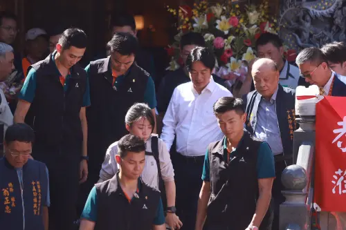 ▲賴清德下午前往北市景美福興宮參香，引起外界關注。（圖／記者葉政勳攝，2025.09.06）