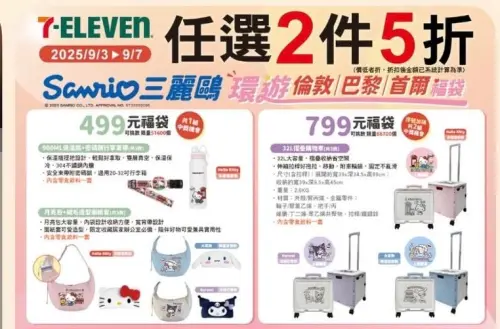 ▲7-11三麗鷗福袋買一送一出清。（圖／翻攝畫面）