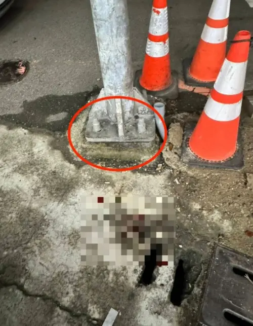 ▲鎮公所表示，意外發生地點為施工區，但同時也是超商的出入口處，因此才未設置圍籬封閉，後續將會加強周邊交維防護。（圖／翻攝畫面）