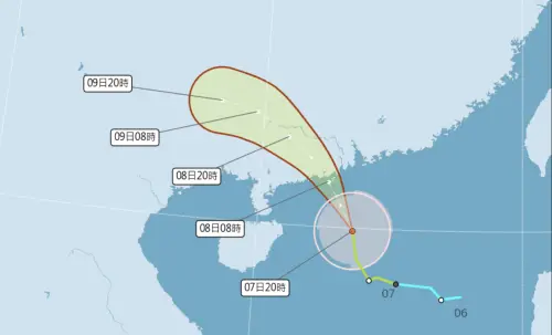 天氣預報／塔巴颱風準備登陸！南方水氣灌進台灣　午後大雨再2天
