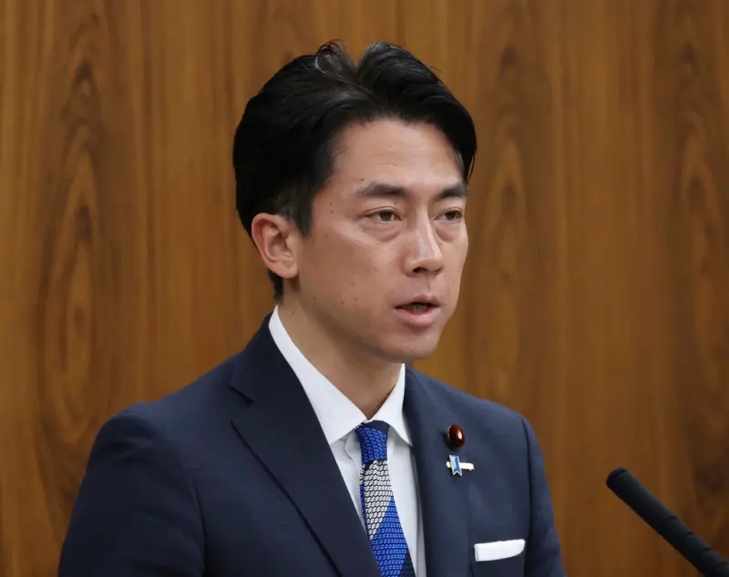    ▲日本農林水產大臣小泉進次郎，被認為是日相石破茂請辭後的有利接班人選之一。（圖／美聯社／達志影像）  