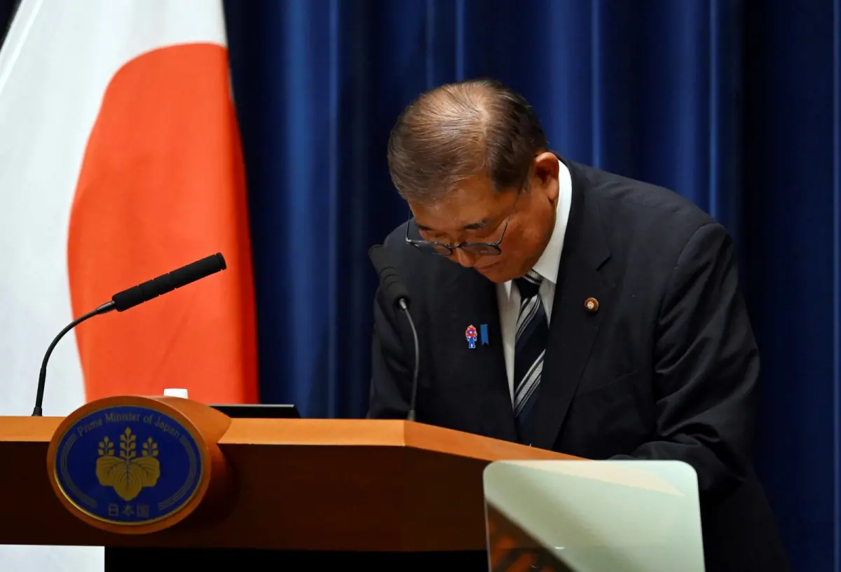 ▲石破茂7日宣布請辭自民黨總裁，將不再擔任日本首相一職。（圖／美聯社／達志影像）