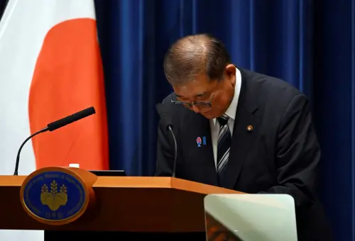 日本首相石破茂宣布辭職　日圓聞訊重貶、日股上漲逾1%
