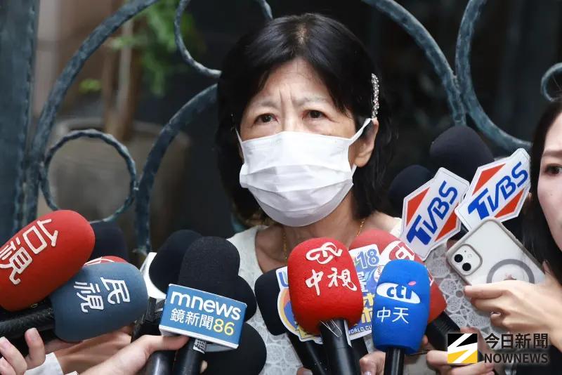 ▲前民眾黨主席柯文哲妻子陳佩琪怒斥1.25兆軍購驚悚、悲哀。（圖／記者葉政勳攝，2025.09.08）