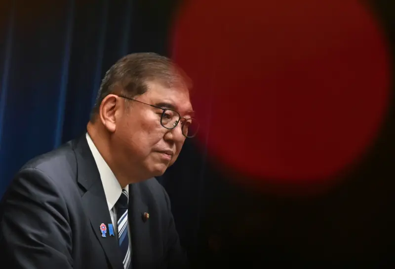 ▲日本首相兼自民黨總裁石破茂在7日時宣布請辭。（圖／美聯社／達志影像）