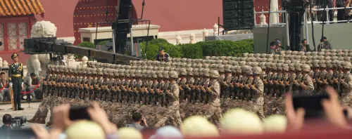 ▲ 人員徒步方對概分為13個方隊。（圖／作者提供）