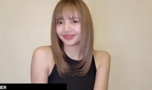 ▲Lisa雖然沒有到頒獎典禮現場，不過她錄製了感謝影片謝謝支持她的人。（圖／翻攝自X）