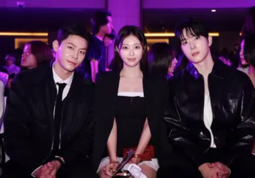 ▲張泰晤（左）、鄭裕陳（中）前幾天才一起受邀出席時尚活動。（圖／張泰晤IG@tachyonproject）