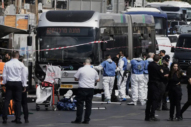    ▲耶路撒冷今日爆發重大槍擊事件，造成6人身亡，21人受傷。（圖／美聯社／達志影像）  