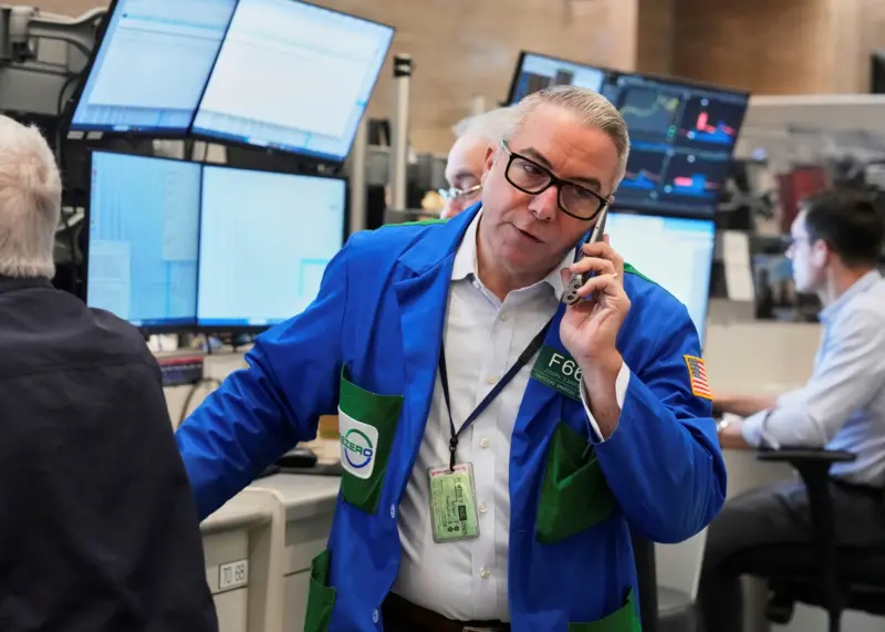 ▲美股週二早盤，四大指數呈現小漲到平盤。（圖／美聯社／達志影像）