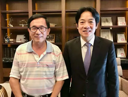 ▲前總統陳水扁（左）在前台北101董事長陳敏薰的買官案中，涉洗錢遭起訴，但因檢方起訴逾期獲判免訴。（圖／陳水扁提供）