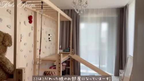 ▲板野友美特別花70萬日圓（約14萬元台幣）打造小孩房與遊戲室，並透露之所以不買房是因為職棒球員老公可能隨時會轉隊。（圖／翻攝自YouTube 友chube 【板野友美】）