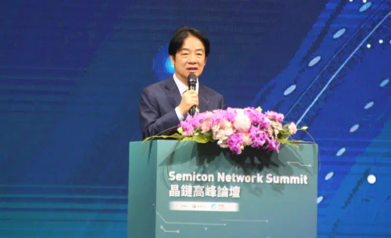 ▲賴清德強調，在AI的極速發展之下，我們都很清楚未來的半導體競爭勢必更加激烈，「我必須強調半導體的分工是非常緊密的產業，沒有任何一個國家可以單獨面對。」（圖／記者鍾泓良攝影）