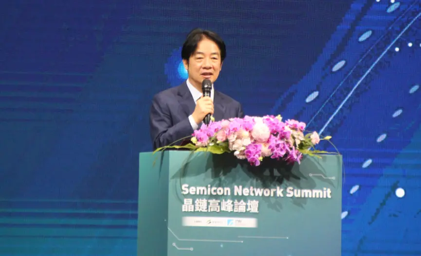 ▲賴清德強調，在AI的極速發展之下，我們都很清楚未來的半導體競爭勢必更加激烈，「我必須強調半導體的分工是非常緊密的產業，沒有任何一個國家可以單獨面對。」（圖／記者鍾泓良攝影）