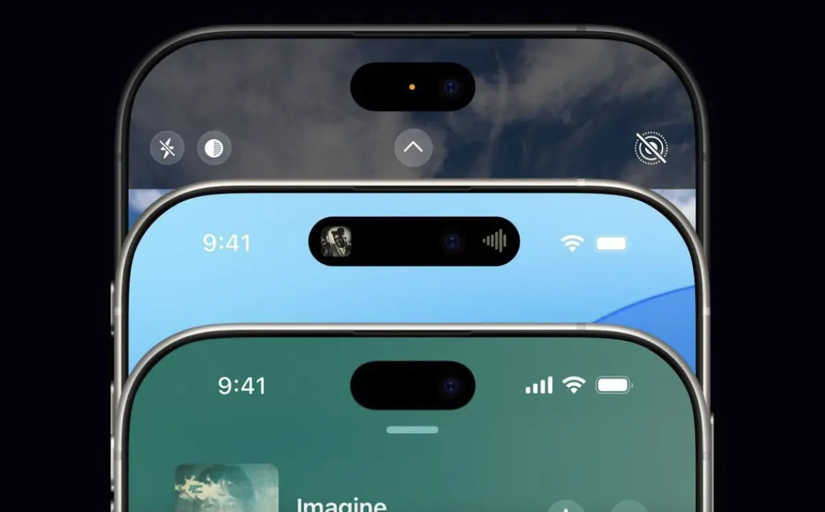 ▲近期傳出蘋果將縮小iPhone 17 Pro系列的動態島尺寸至少25%，不僅有配件廠商出面證實，甚至拿出實體保護貼作為證據。（圖／取自X@Majin Bu）