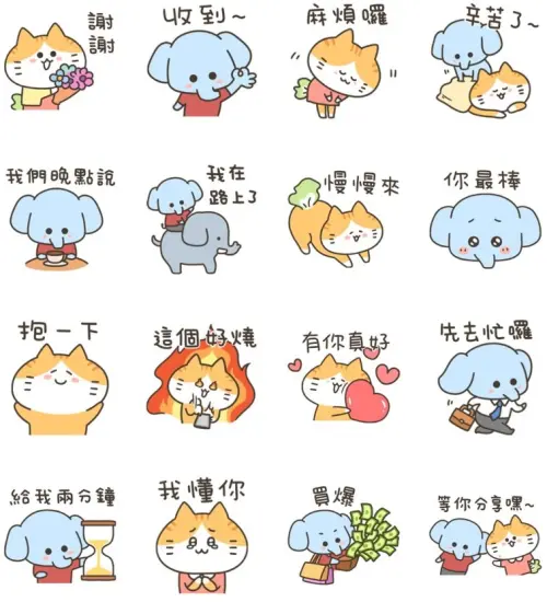 ▲LINE免費貼圖「LINE購物 夯話題×古露露與好夥伴篇」。（圖／取自LINE）