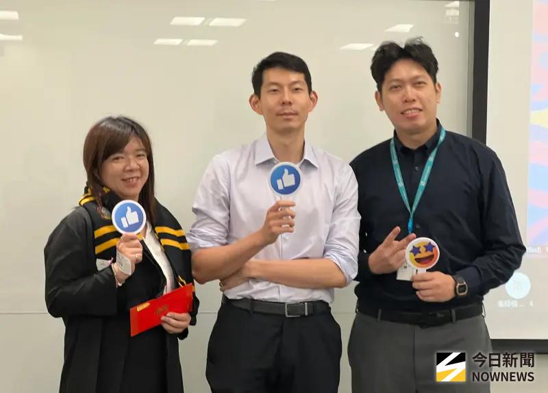 ▲富邦證券「時空旅人」團隊透過AI工具讓複雜的數據流動變得清晰可見,獲「Copilot Studio 黑客松」評審團肯定。(圖/記者顏真真攝)