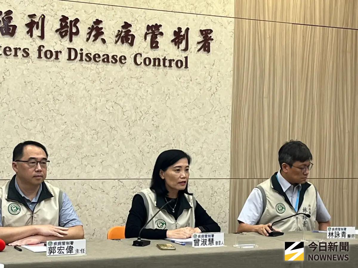 ▲疾管署疫情記者會提到，今年百日咳個案數為近10年來最高。（圖／記者張乃文攝）