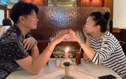 ▲六月（右）剛與李易（左）挺過婚變！遭目擊緊牽Gucci男　發聲揭私下真實關係。（圖／李易LEE YI FB）