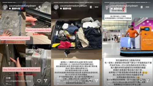 ▲林千又回台行李被撬開！老公婚禮西裝、精品全被偷　損失破百萬。（圖／林千又IG@cocomademedomydream）