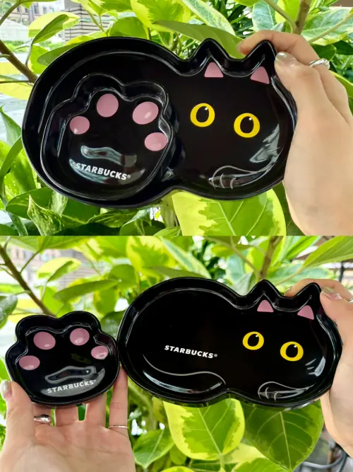 ▲「黑貓萌掌造型瓷盤組」肉球細節絕對收服貓奴。（圖／記者蕭涵云攝）