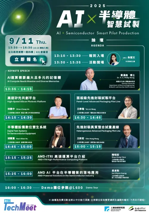▲2025國際半導體展9月11日論壇場次一覽。（圖／國際半導體官網）