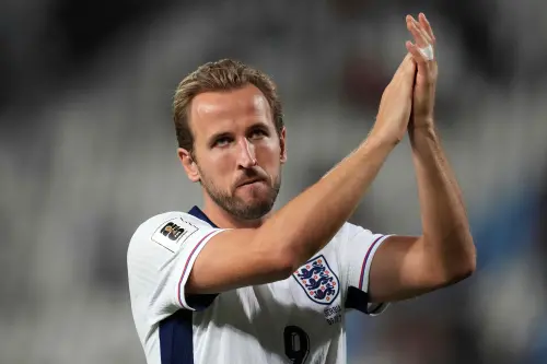 ▲英國隊長凱恩（Harry Kane）也在比賽中首開紀錄，追平傳奇射手韋恩．魯尼（Wayne Rooney）的英格蘭客場進球紀錄。（圖／路透／達志影像）