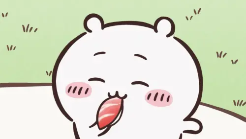 ▲吉伊卡哇萌吃鮪魚壽司。（圖／翻攝自藏壽司FB）